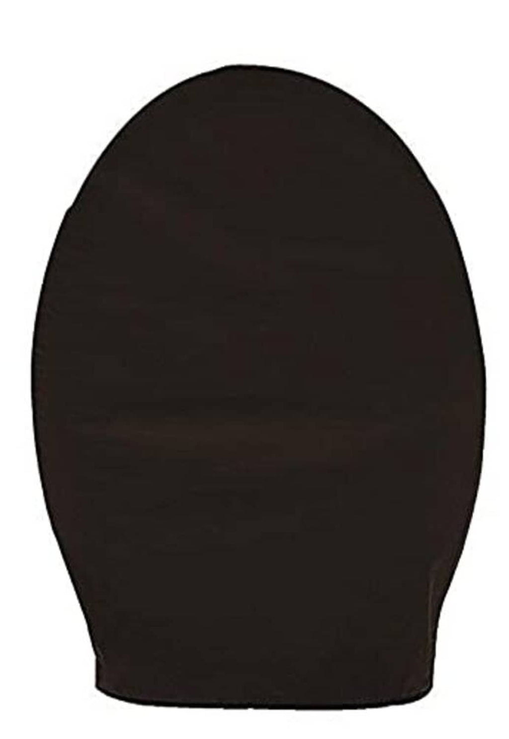 Black vinyl tire guard cover with snug hood-like shape