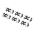 Zinc-plated hex coupling nuts with internal threads, 6-pack fasteners