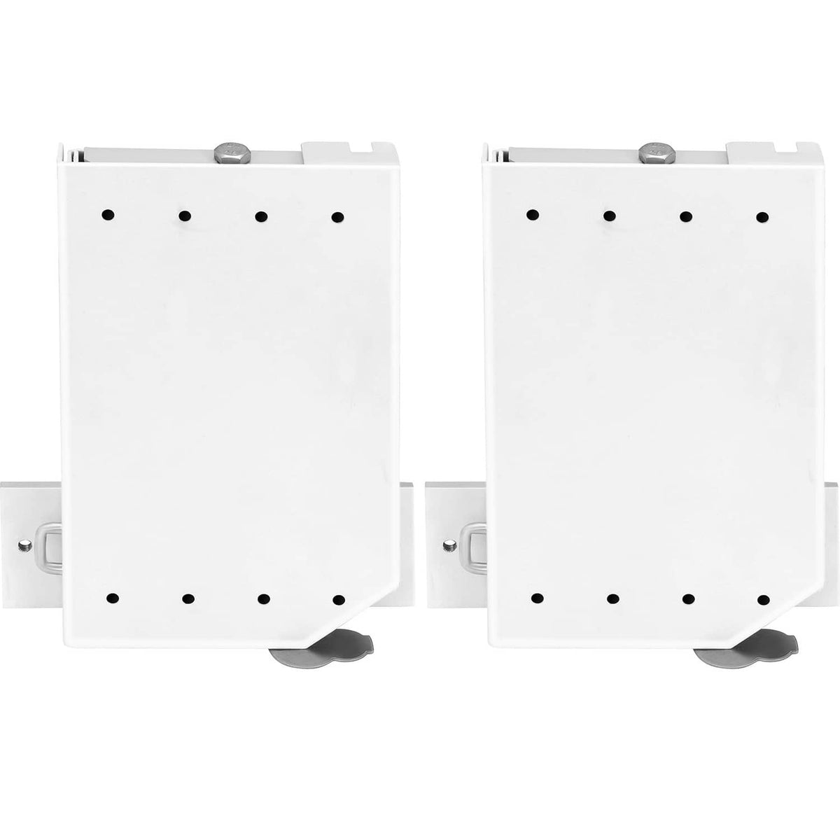 Murphy wall bed springs mechanism hardware kit with two white mounting plates and brackets
