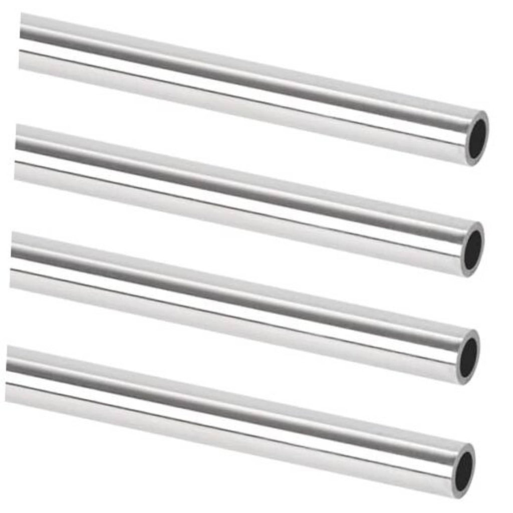 Stainless steel round tube pipes, multiple lengths with open ends