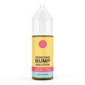 Piercing bump solution bottle with yellow liquid and white flip-top nozzle.