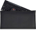 Black keyboard dust cover pouch with keyboard resting inside
