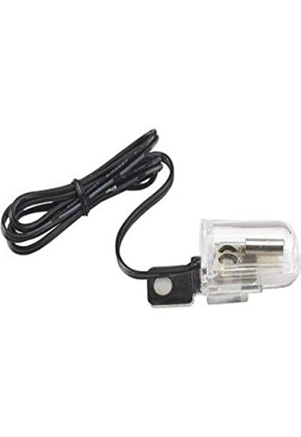 Electronic tilt standard sensor wiring with black cable and clear plastic plug connector