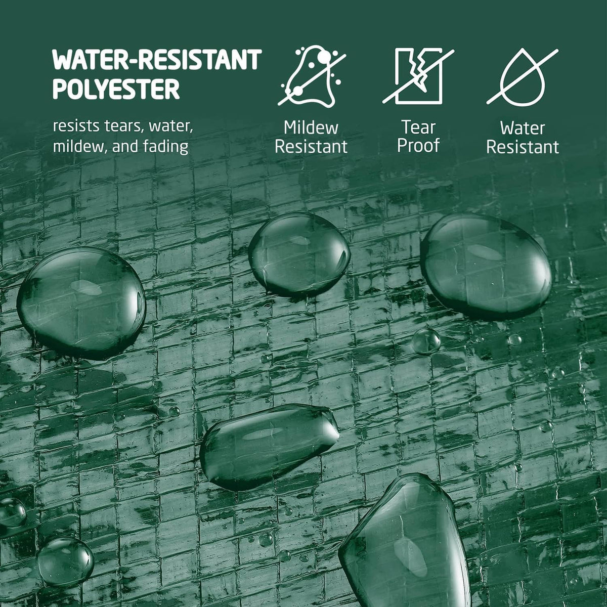 Water-resistant polyester material icons for Christmas tree storage bag protection