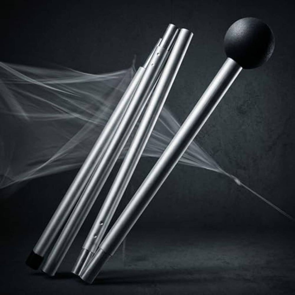 Aluminum beach tent replacement poles with black end caps, 6.6 ft