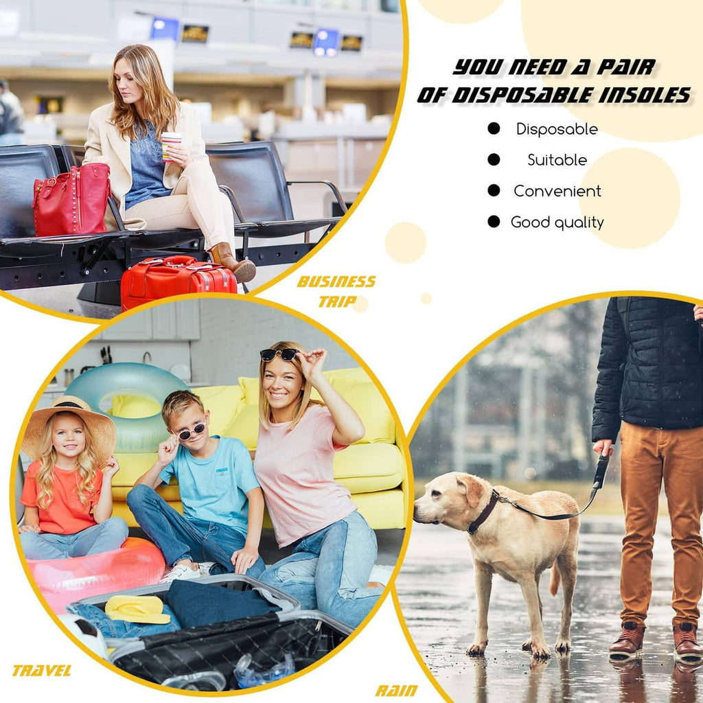 Disposable white shoe liners for travel and daily wear, textured non-slip covers.