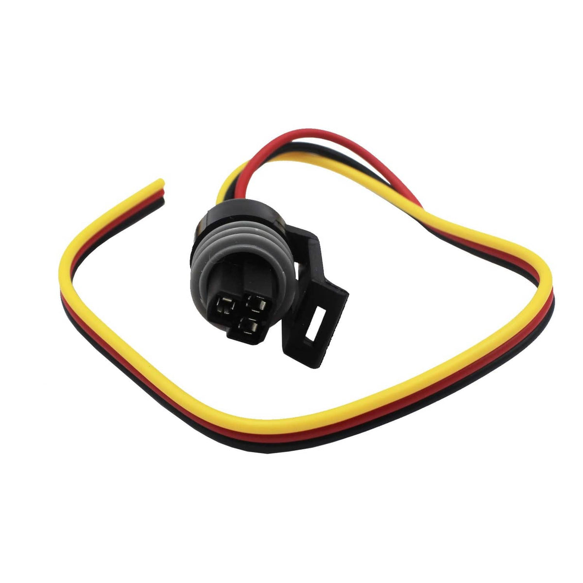 Exhaust back pressure sensor wire harness with black connector and red/yellow/black leads