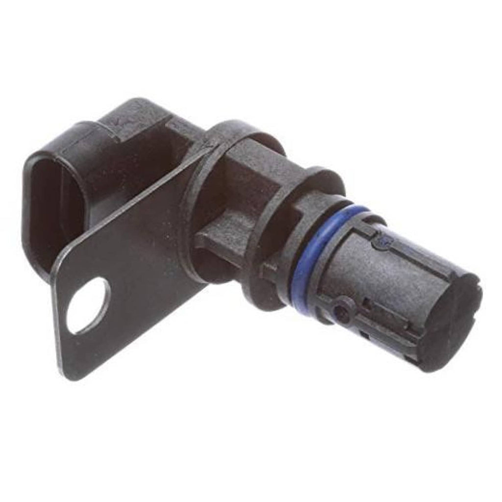 Engine crankshaft position sensor with black bracket and gray electrical connector