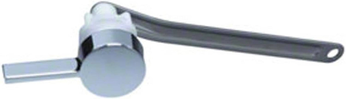 Gray trip lever kit with long handle and mounting bracket