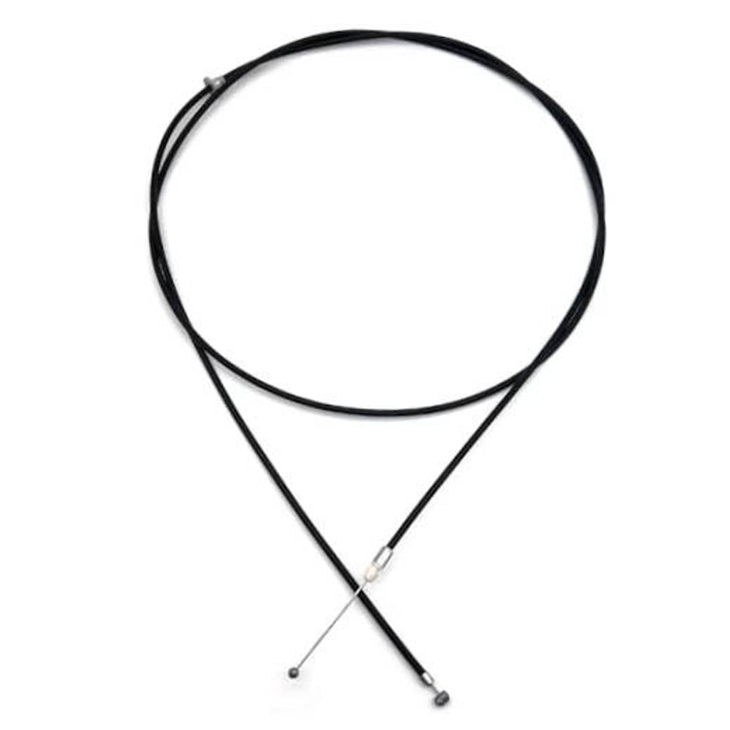 Black hood latch release cable with two end loops and metal adjuster