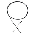 Black hood latch release cable with two end loops and metal adjuster