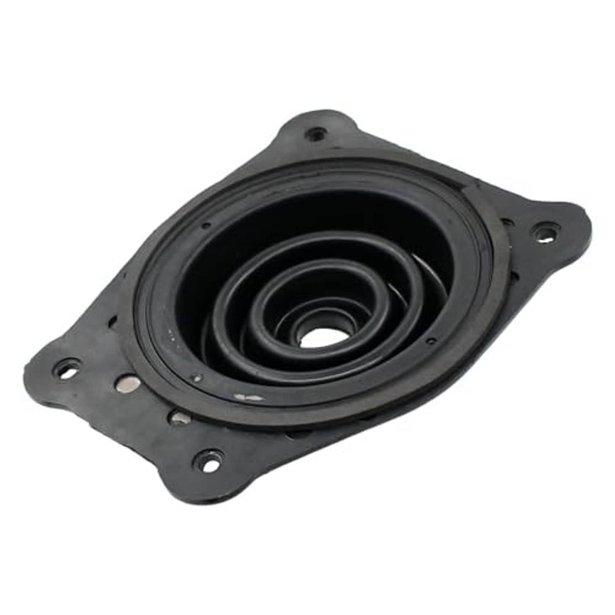 Black rubber shift boot insulator bushing with layered seals and round center