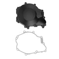 Yamaha left engine crankcase stator cover with gasket, black finish, aluminum
