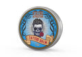 Viking Revolution tattoo care balm tin, blue skull rose label, 2 oz round container