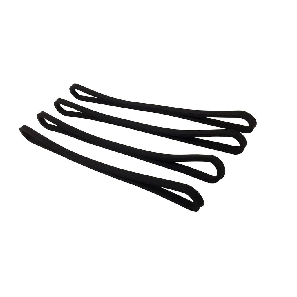 Black vacuum sealer gasket set: four long rubber sealing strips