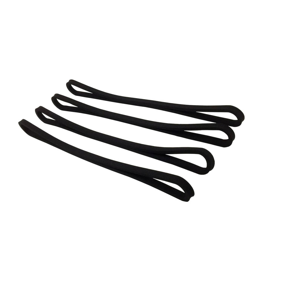 Black vacuum sealer gasket set: four long rubber sealing strips