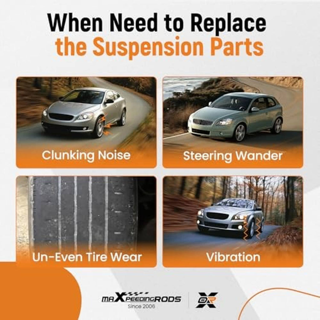 Suspension ball joint control arm replacements, black arms with circular ball joints