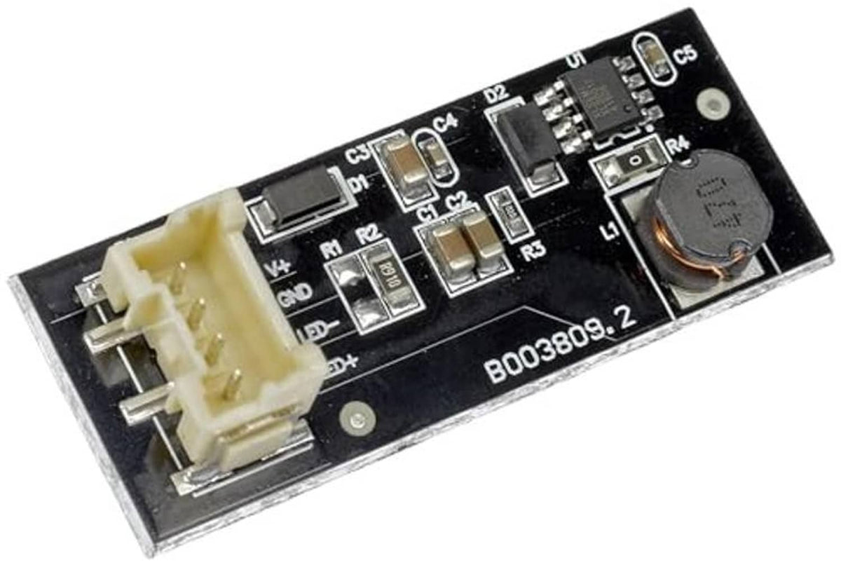 LED tail light control PCB with wiring connector, chips, and B003809.2 marking
