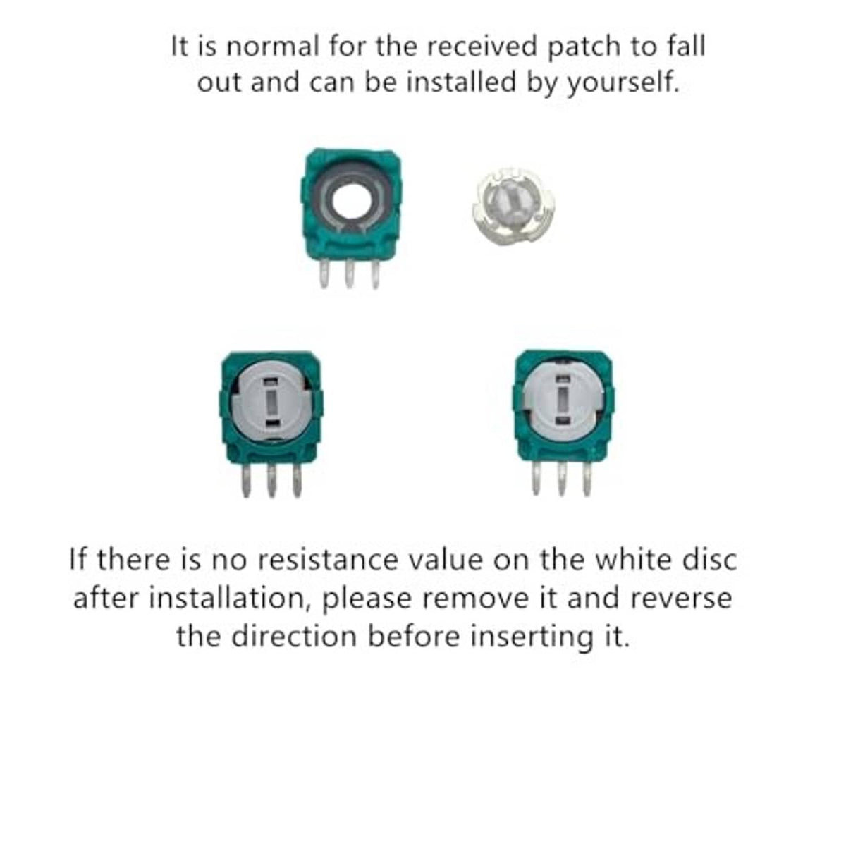 Teal trimmer potentiometer with 3-pin leads and round metal mounting ring