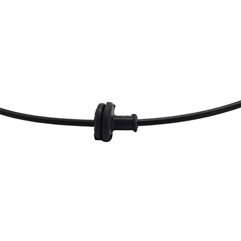 Hood release cable grommet, black cable fastener and connector clip