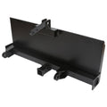 Black steel 3-point attachment adapter hitch with mounting brackets and pin holes