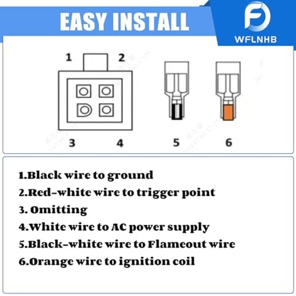 Ignition wiring diagram for CDI, showing lead connections and power lines