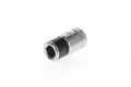 1/4-in square-to-hex bit adaptor with black barrel and textured grip sleeve