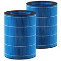 Blue pleated humidifier replacement filter cartridges, 2-pack, black end caps