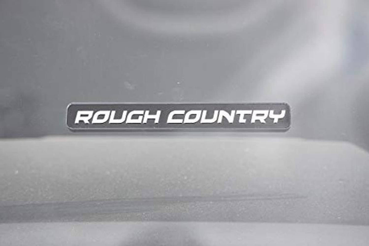 Logo badge on the tinted windshield panel