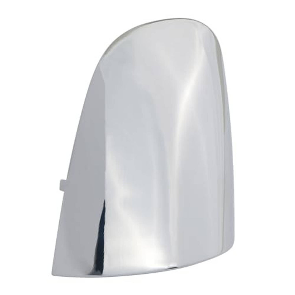 Silver chrome exterior door handle cover, front passenger side, domed shape