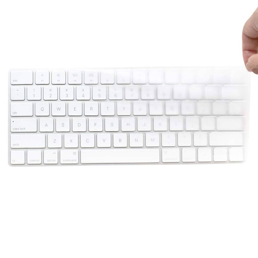 Transparent keyboard cover, full size fit over keyboard surface