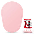 Pink oval slider mat for bowl lift stand mixer