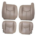 Tan front driver and passenger seat back replacement covers, 4-piece set