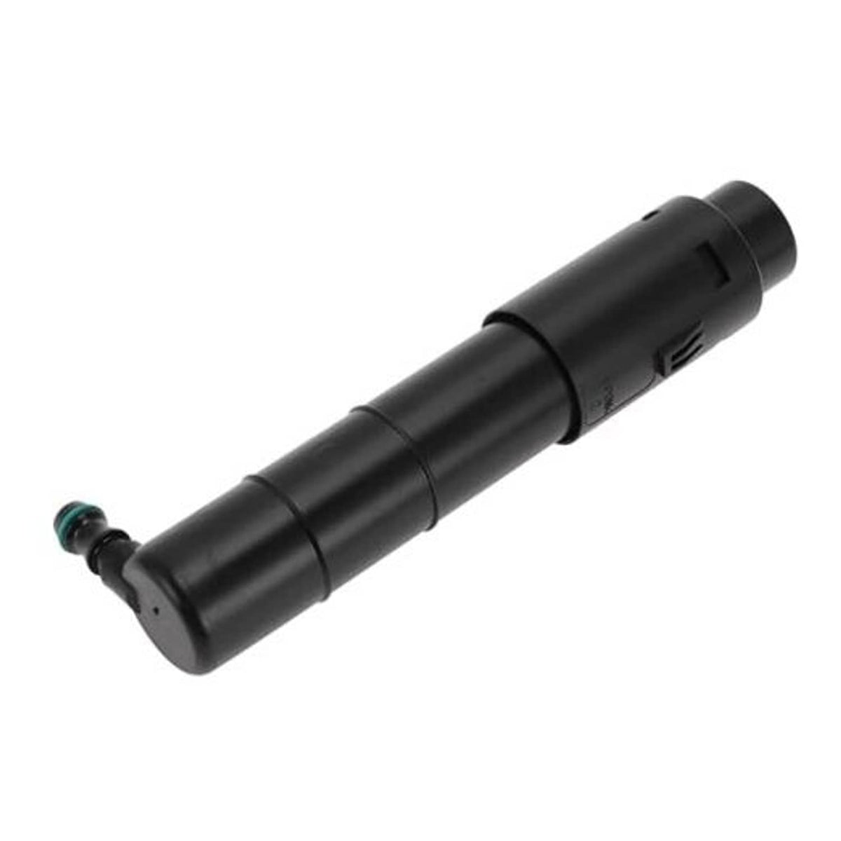 Front headlight washer nozzle, black cylindrical part with green connector tip