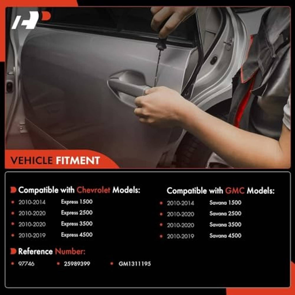 Black exterior door handle with keyhole being installed on car door
