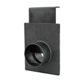 Powertec 2-1/2 inch blast gate dust collector valve, dark ABS housing