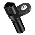 Engine camshaft position sensor, black housing with connector plug and metal ring