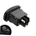 Black golf cart forward/reverse rocker switch assembly with wiring terminals