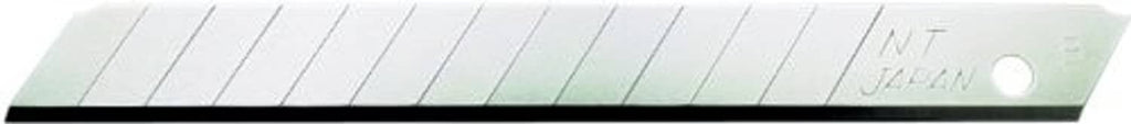 9mm snap-off blade dispenser with exposed metal blade edge