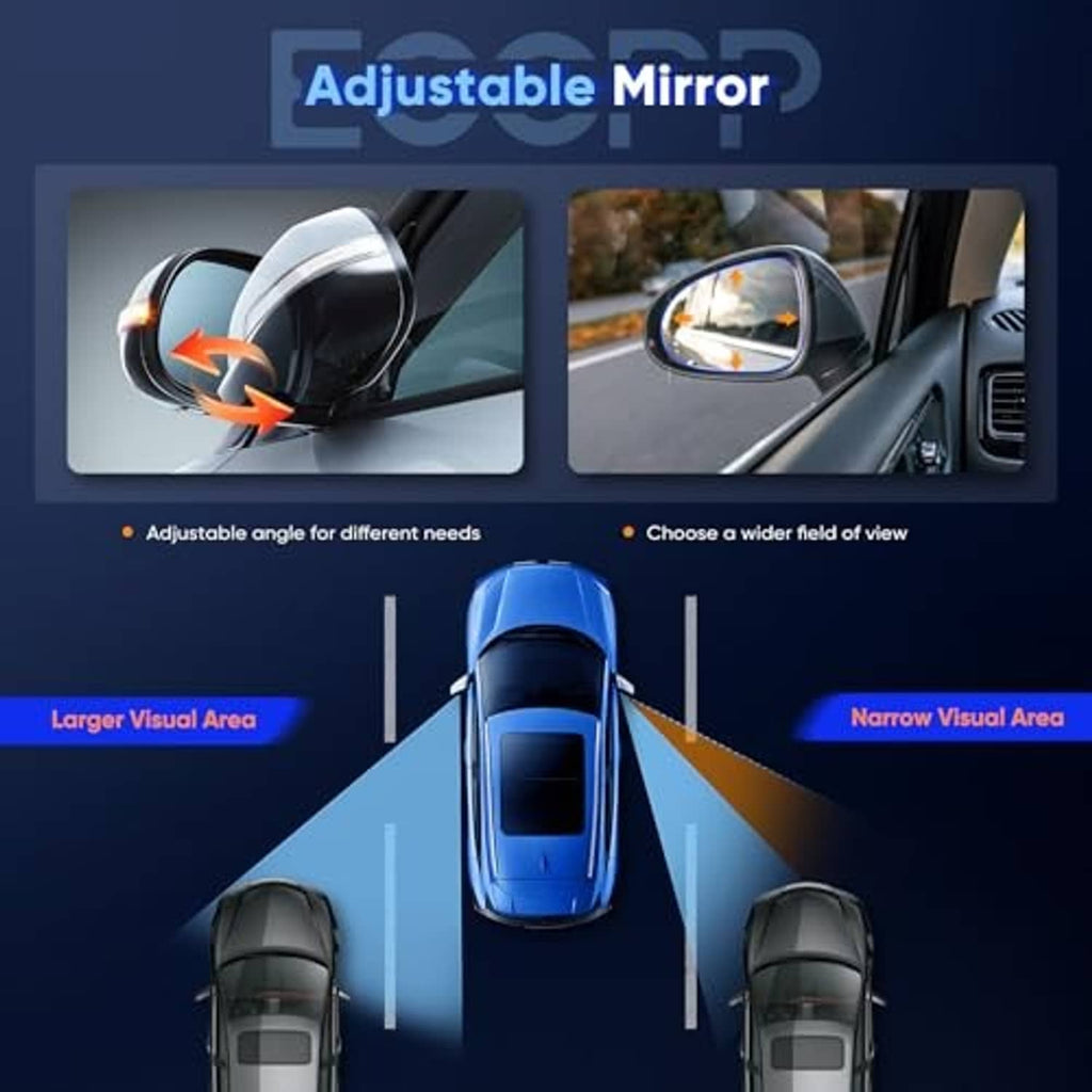 Adjustable exterior side mirror with turn signal indicator and reflective glass