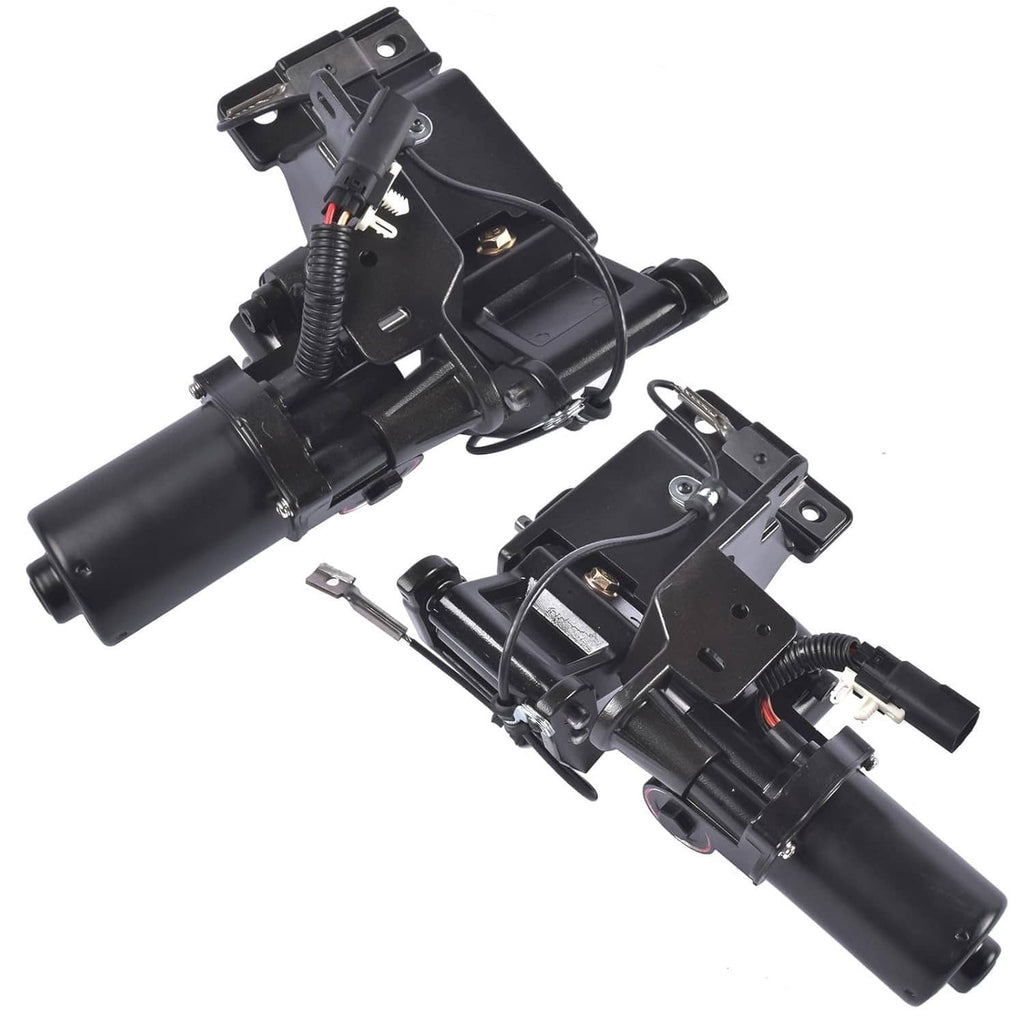Power running board motor assembly, black bracket with wiring harness and actuator