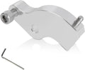 Chrome neutral gear shift assist bracket with threaded bolts and mounting hole, plus hex key