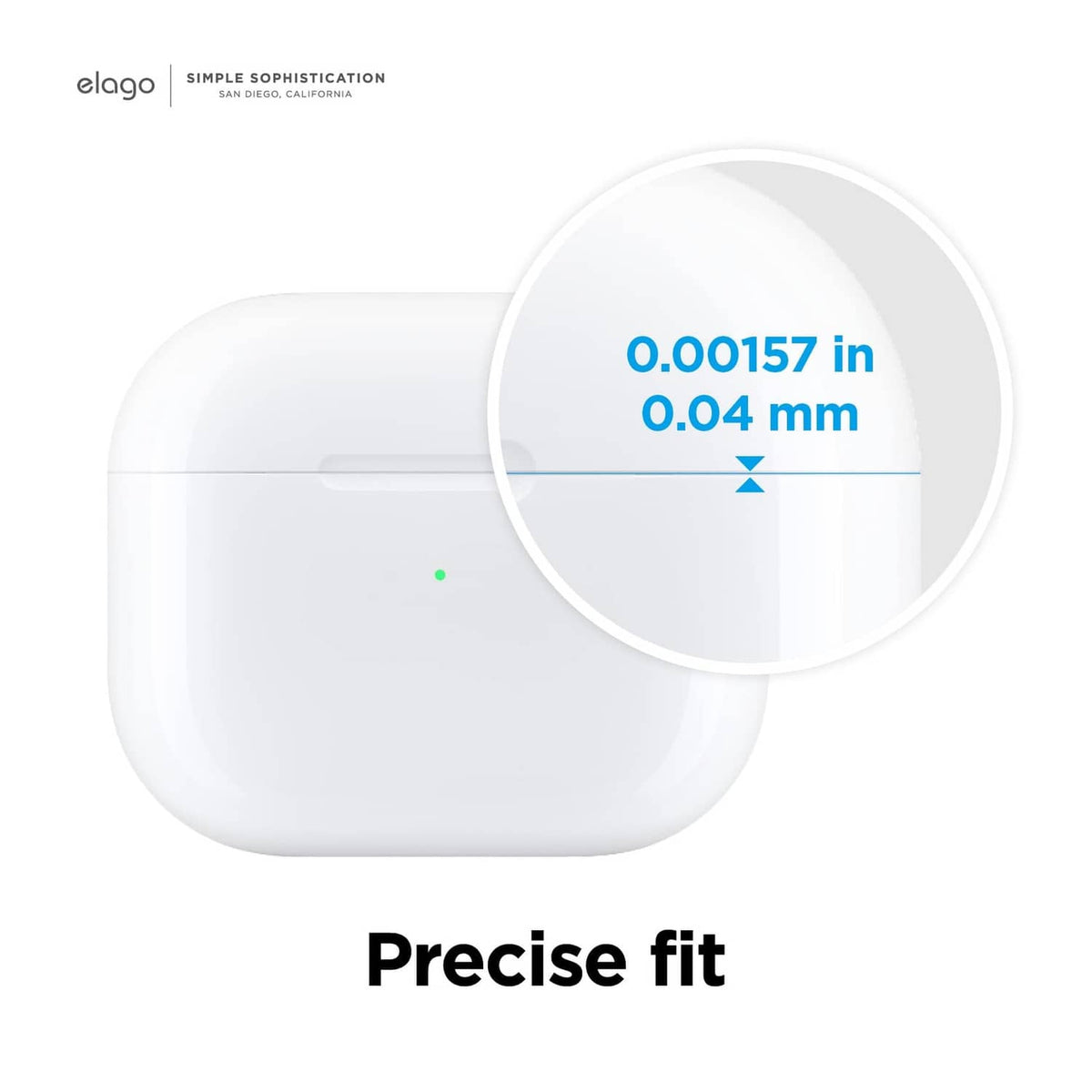Dust guard with precise fit over the AirPods charging case edge