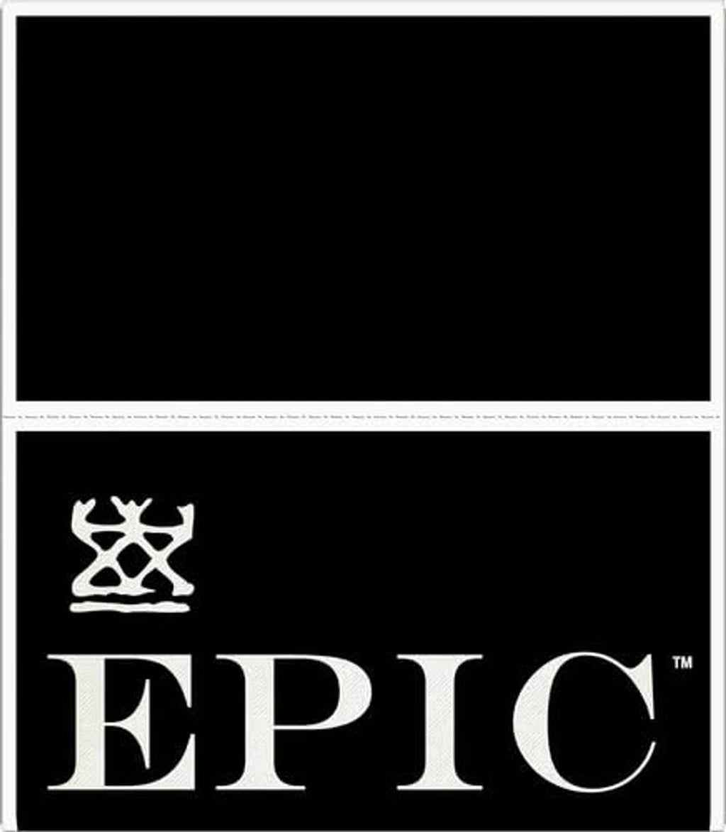 Epic logo with antler icon on dark background