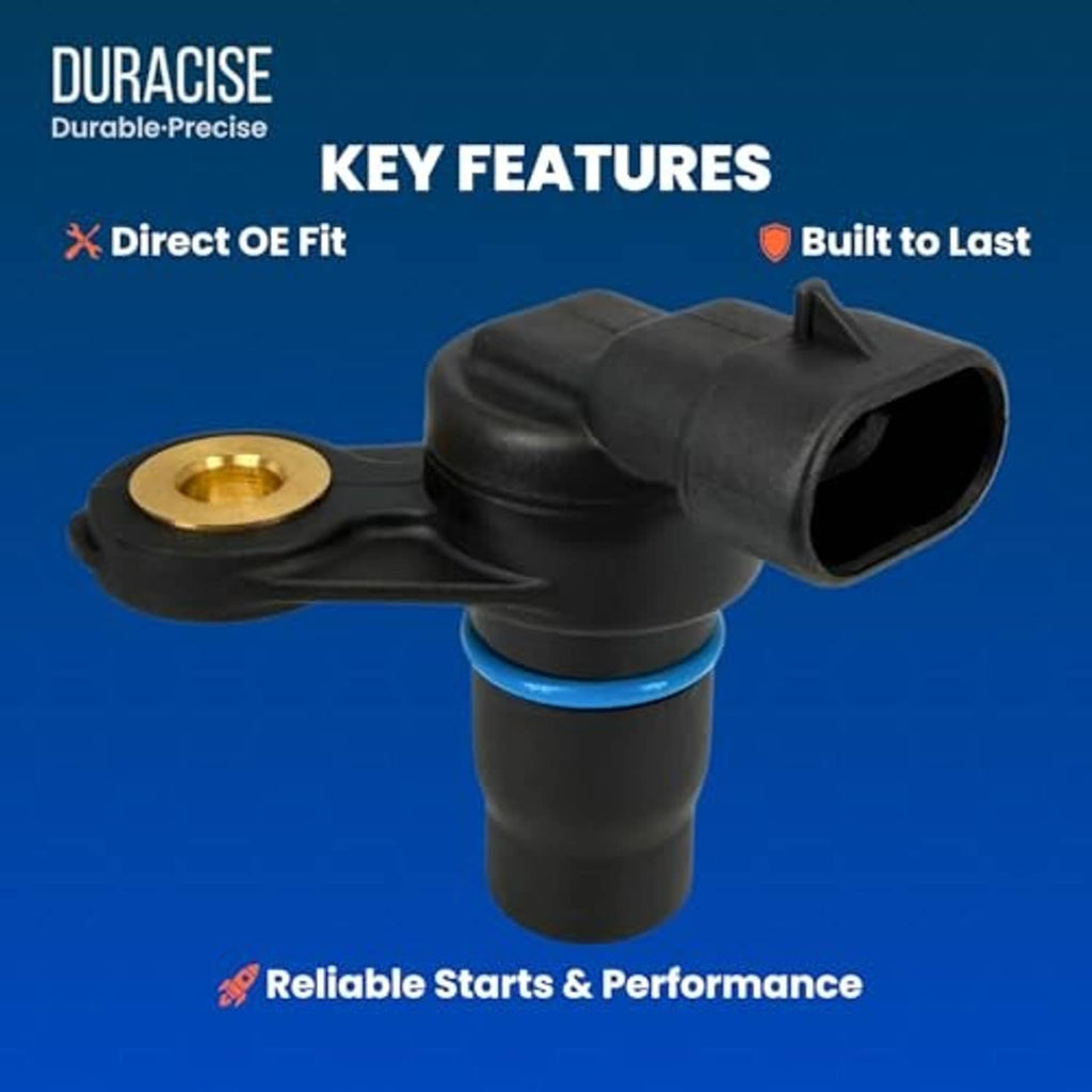 DURACISE key features graphic with camshaft position sensor illustration