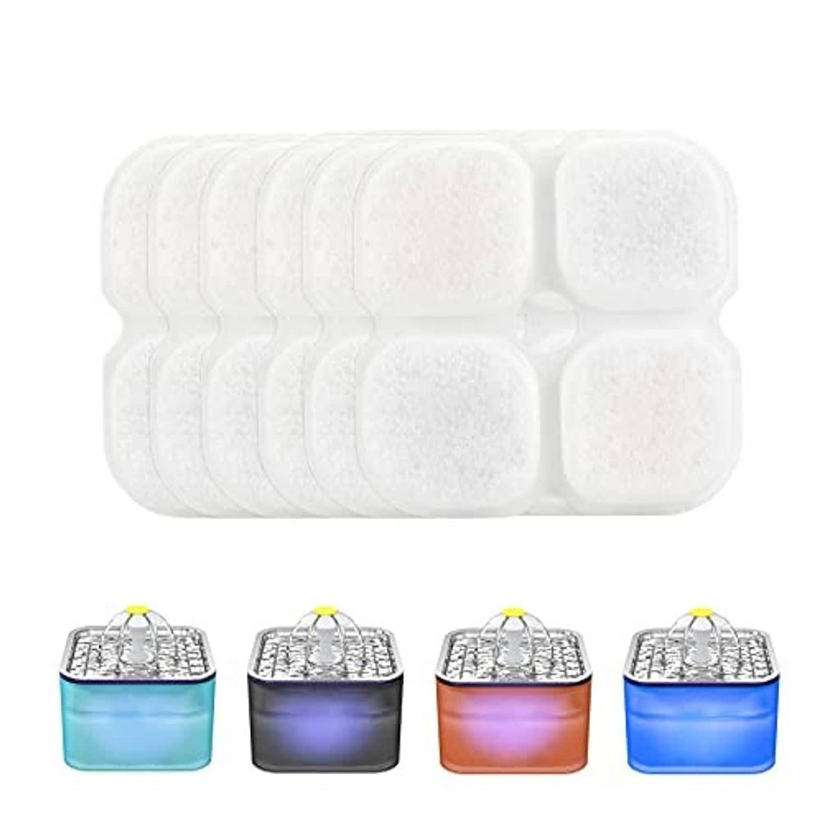 Cat fountain filter replacement pads, white foam blocks
