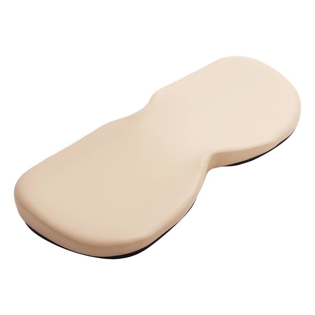 Beige contoured seat back cushion with smooth rounded surface
