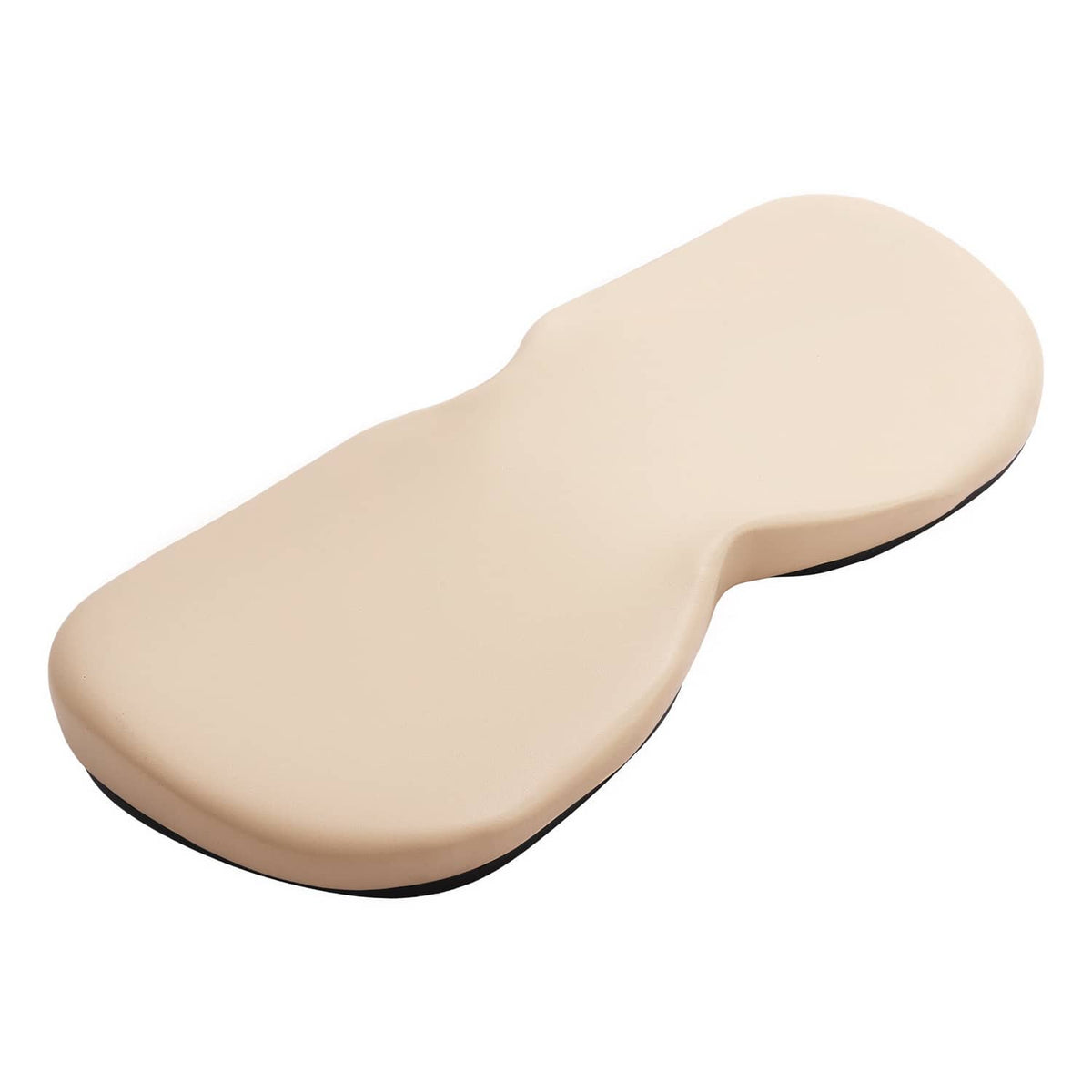 Beige contoured seat back cushion with smooth rounded surface