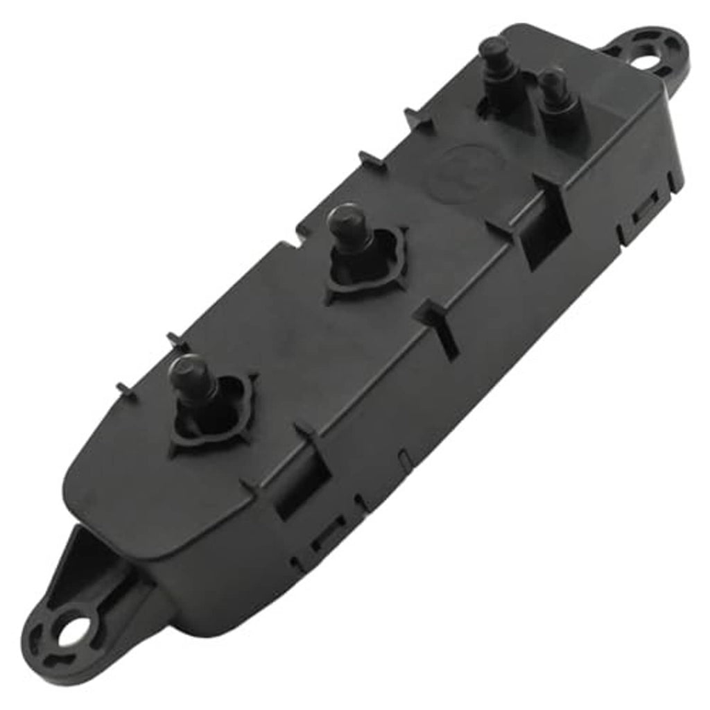 Power seat control switch, black plastic module with three button posts