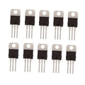 Pack of L7808CV 8V positive voltage regulator ICs, TO-220 with 3 pins